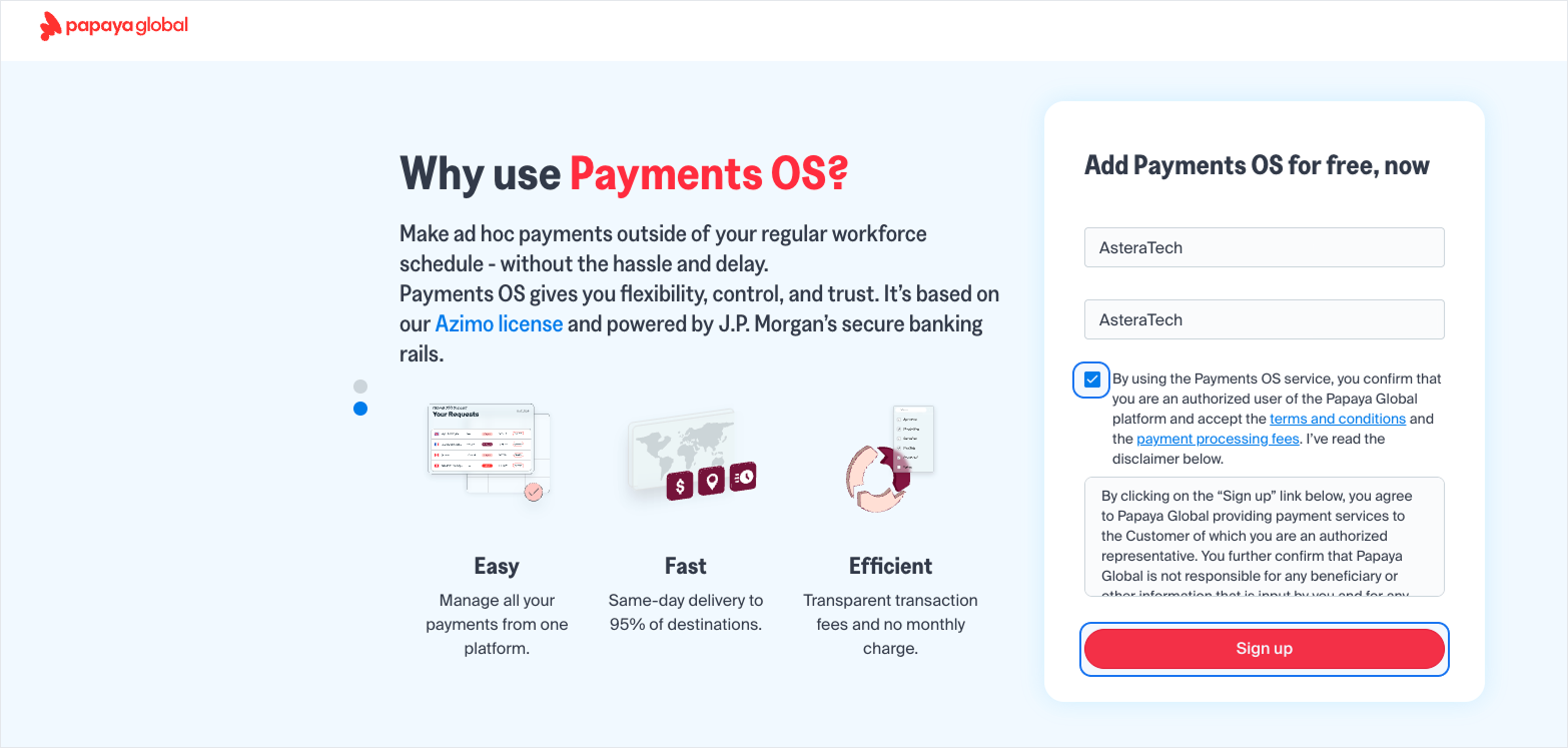 How to Activate the Payments OS from Workforce OS