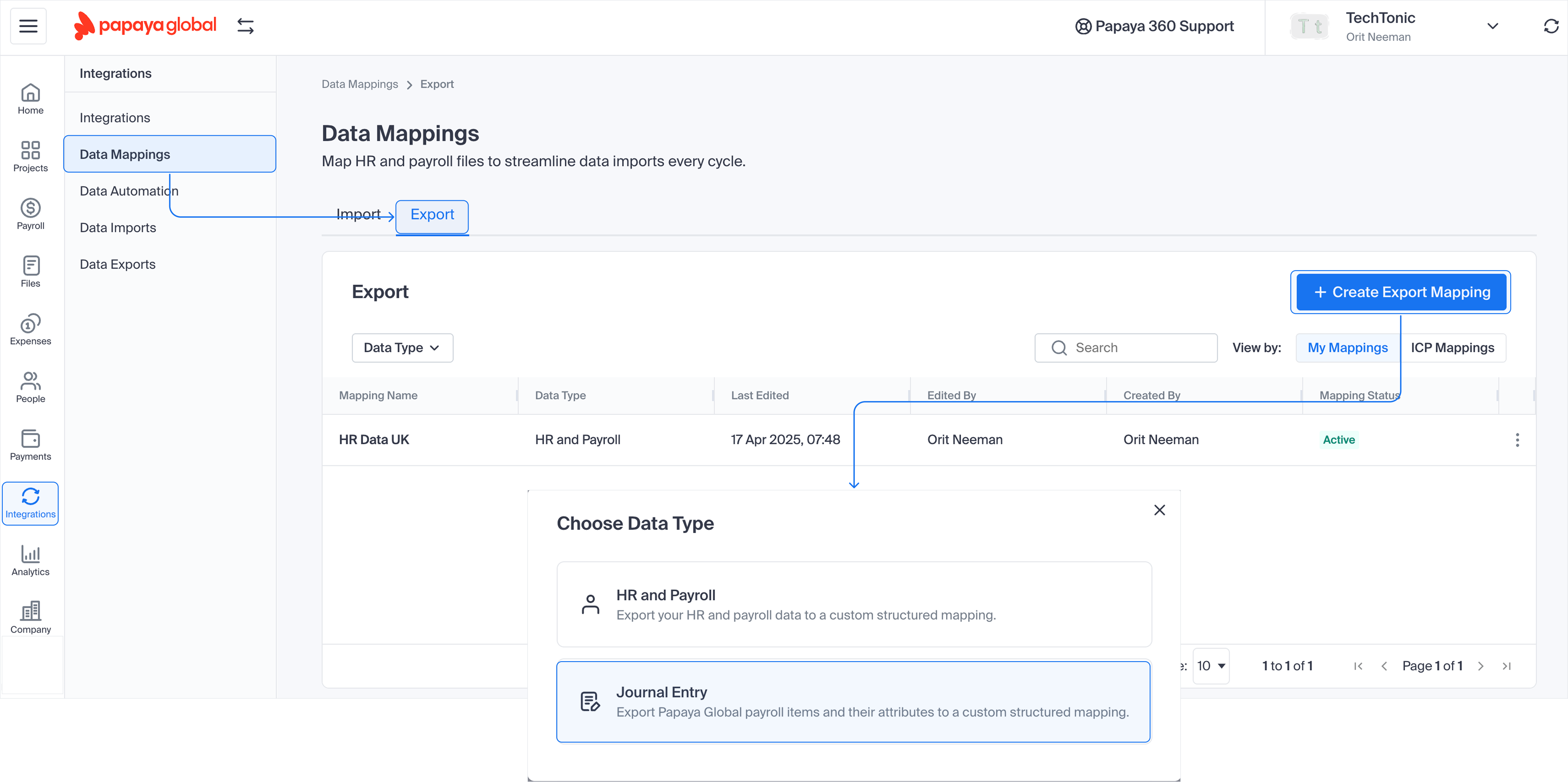 Get started - Journal Entry exports